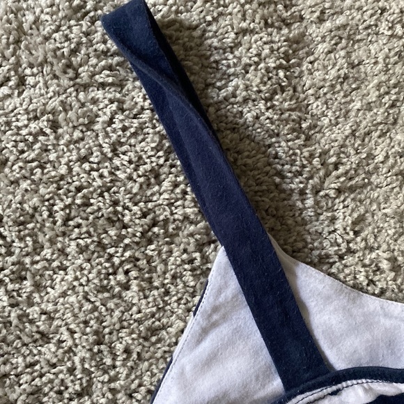 Navy and white horizontal stripes sailor top - Picture 13 of 16